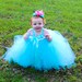 Pixie tutu dress - Aqua Blue - Flower girl dress -Party Dress