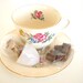 Grow-It-Yourself Grass Kit in Vintage Tea Cup and Saucer - Spring Garden / Garden Party Decor, Centerpiece, Favors
