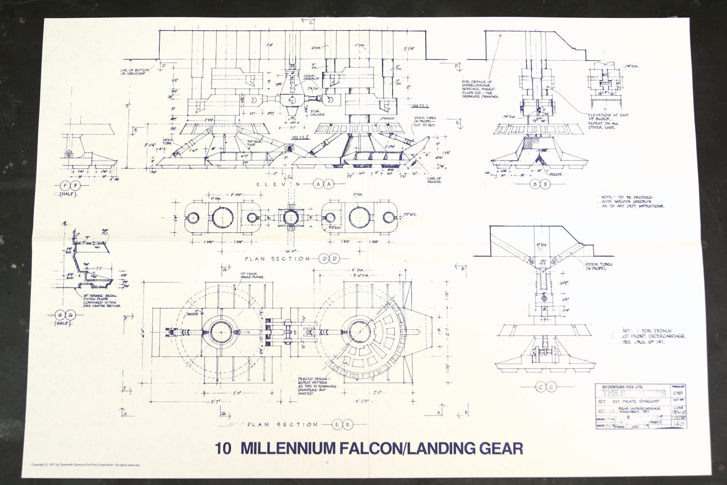 Vintage Star Wars Blueprint for Millennium Falcon / by ThirdShift