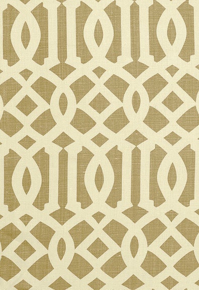 F. Schumacher Kelly Wearstler 20" Imperial Trellis - Natural and Cream