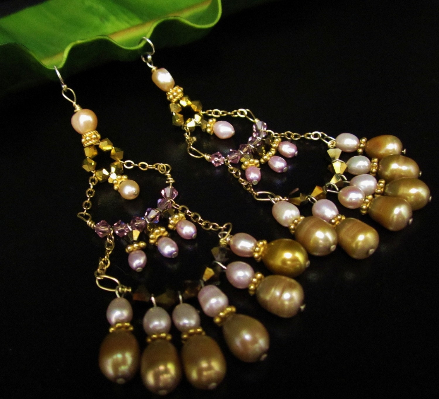 Huge Chandelier Earrings- Flamenco Style Earring - Bridesmaids Gift by Sharona Nissan