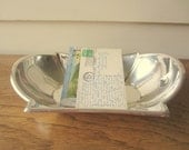 1940s silver bowl by Reed and Barton.  Silver bread tray.  Great Gatsby party.