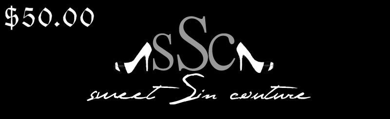 50.00 Sweet Sin Couture Gift Certificate - Available in any amount
