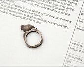 One of a Kind Nesting Bird Sterling Silver Ring