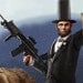 Abe Lincoln Riding a Grizzly HQ 11x17 Print
