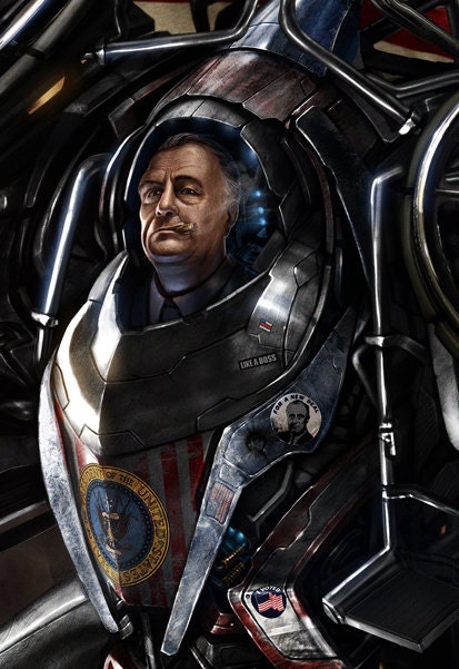 Limited Edition FDR Battle for America HQ 11x17 Print