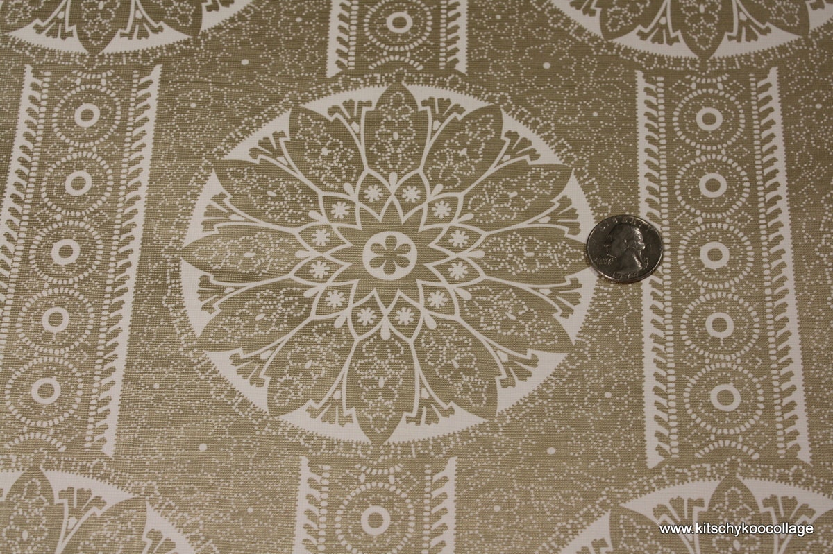 1970's Vintage Wallpaper Retro metallic gold vinyl geometric design