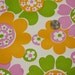 1970s Vintage Contact Paper Large Flowers