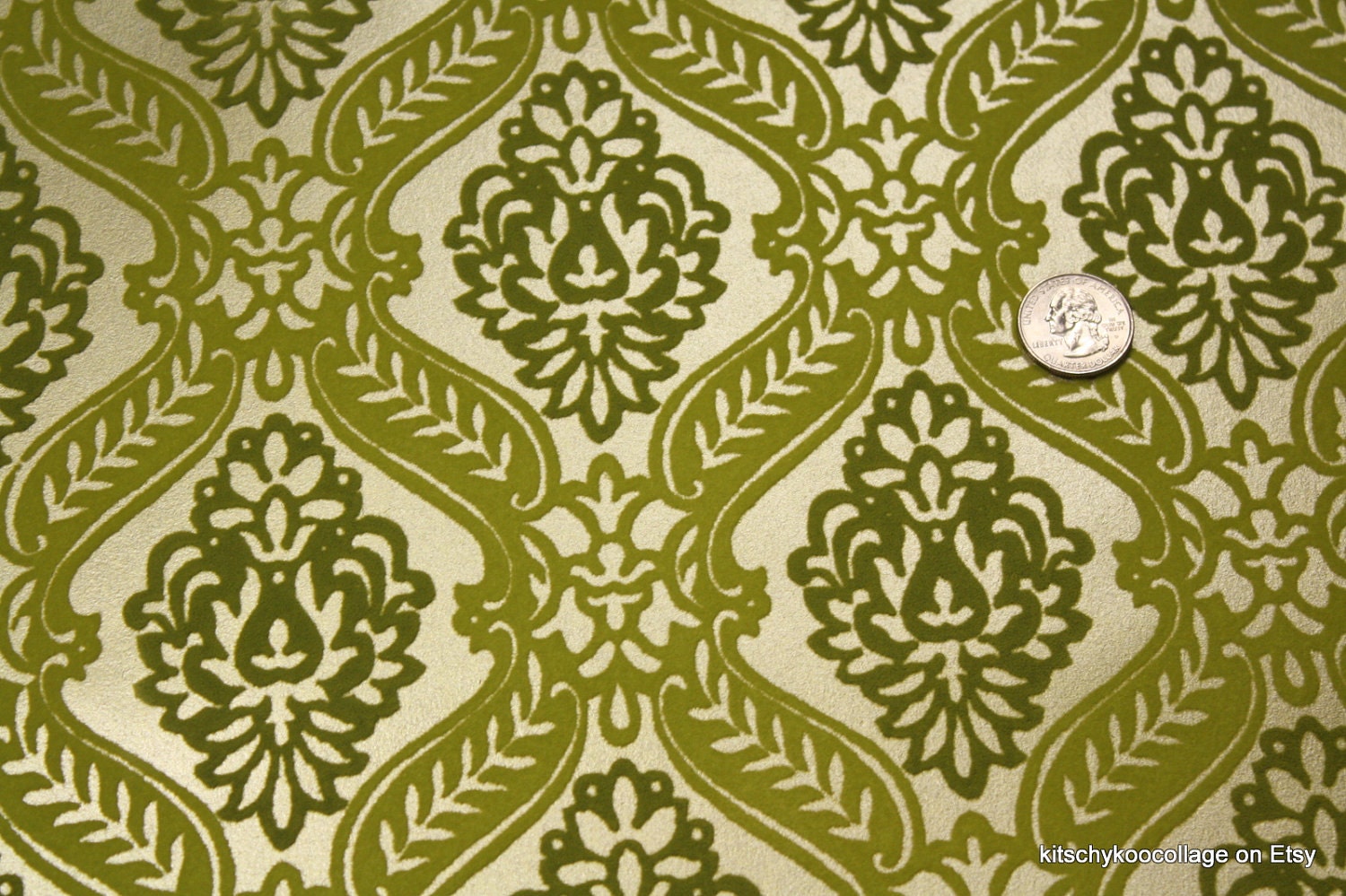 Green Vintage Wallpaper