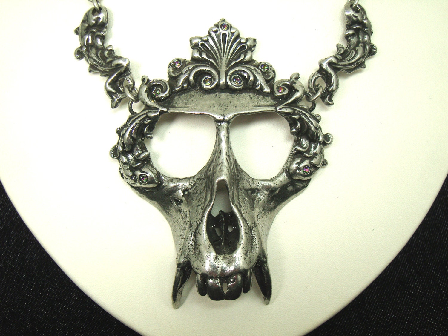 Vervet Monkey Skull Necklace