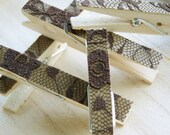 SALE -Harvest Collection -Lace Clothespins -Pinecone -DIY Wedding Accessory -Shabby Chic Wedding -Woodland Wedding -Country Wedding