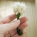 1 Dandelion Boutonniere -Rustic Wedding Decor -Shabby Chic Decor -Woodland Wedding Decor