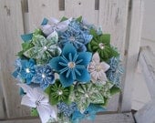 Custom Paper Flower Bridal Bouquet - Made to Order - Kusudama - Origami