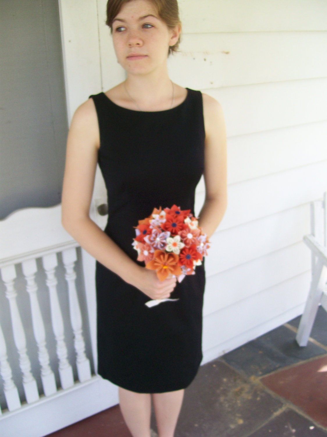 Fall Wedding Paper Flower Bridal Bouquet - Kusudama - Made To Order - Origami