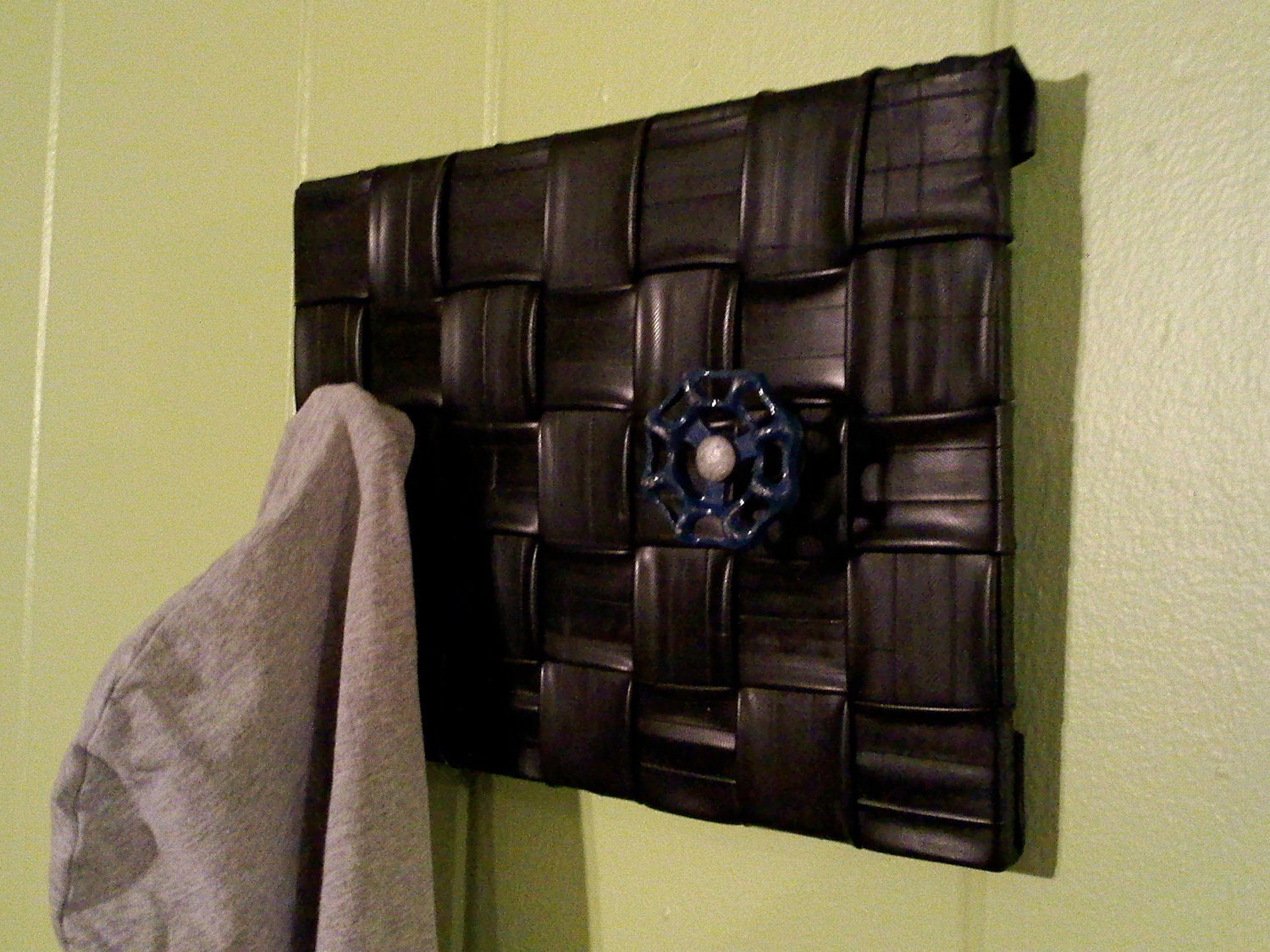 Eco Friendly housewares / Upcycled Decor/ Coat Rack / Garment Rack / Recycled Bicycle / Inner Tube