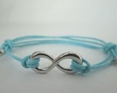 Turquoise Blue Infinity Bracelet