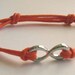 Orange Infinity Bracelet