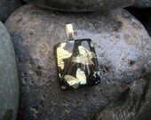 Butterflies in Flight fused glass & dichroic pendant