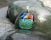 Jewel tones galore in this pendant