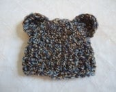 Snuggly Fuzzy Baby Bear Hat in LANDSCAPE....Great Phot Prop