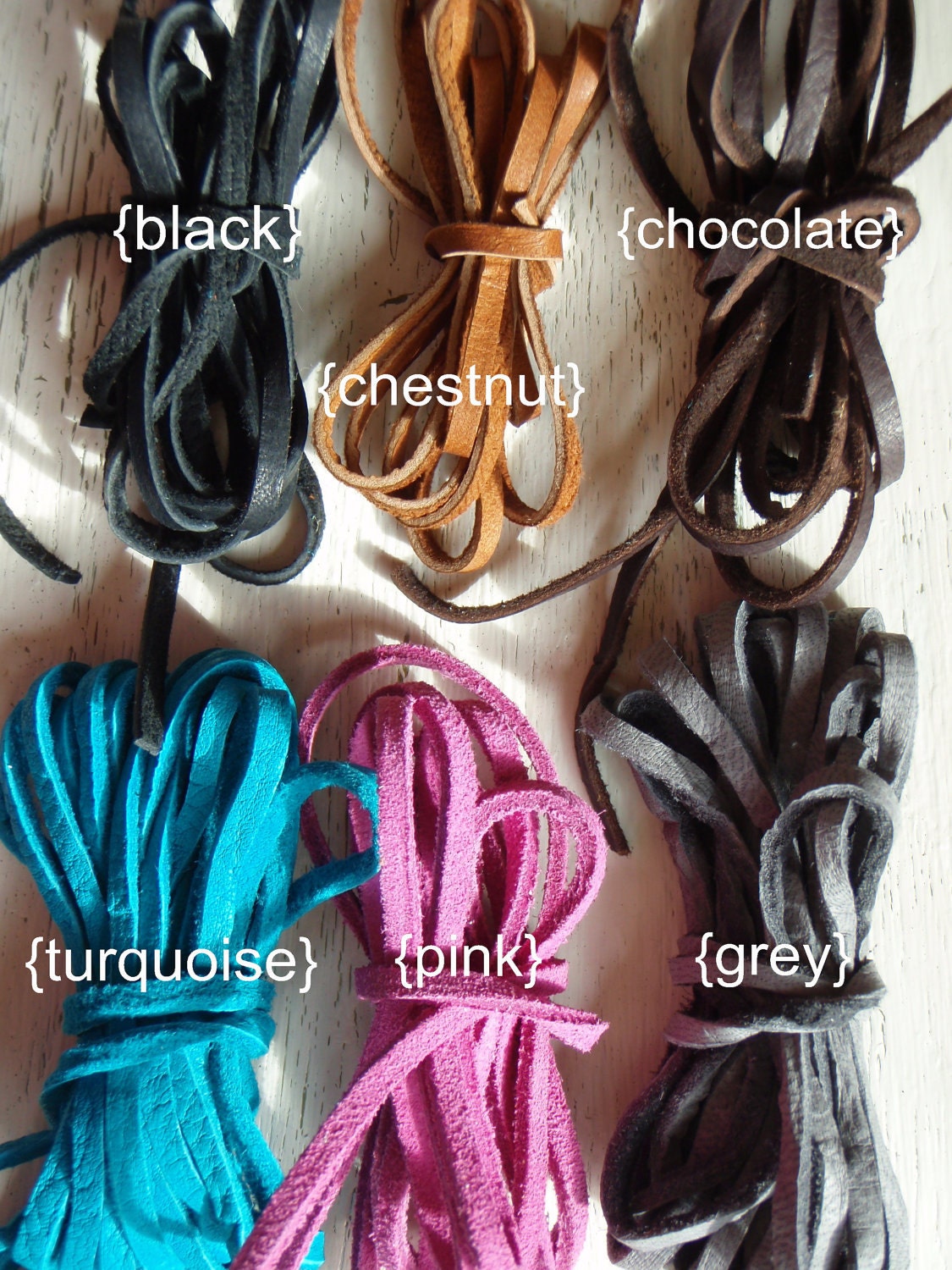 Interchangeable Leather Strand for Bar Necklace