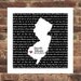 Engagement Gift Song Lyrics Love Map Print Art - Any Location, Any Song - Great Wedding, Engagement or Anniversary Gift