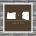 Love Map State Art Personalized Map - Love Arithmetic Print - 12x18 Any Location Avaliable Worldwide