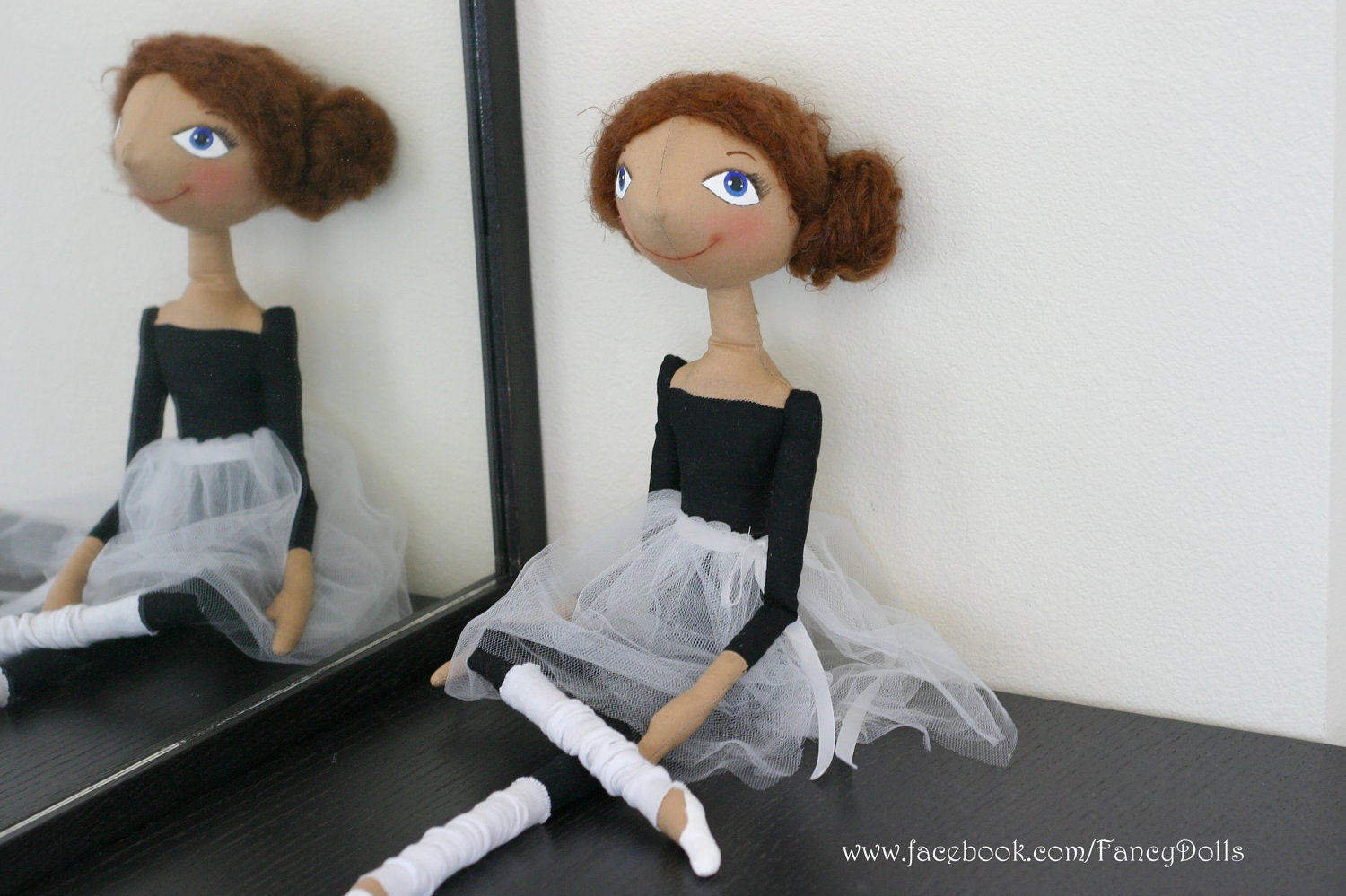 Cloth doll ballet dancer Little Ballerina for decor - made to order
