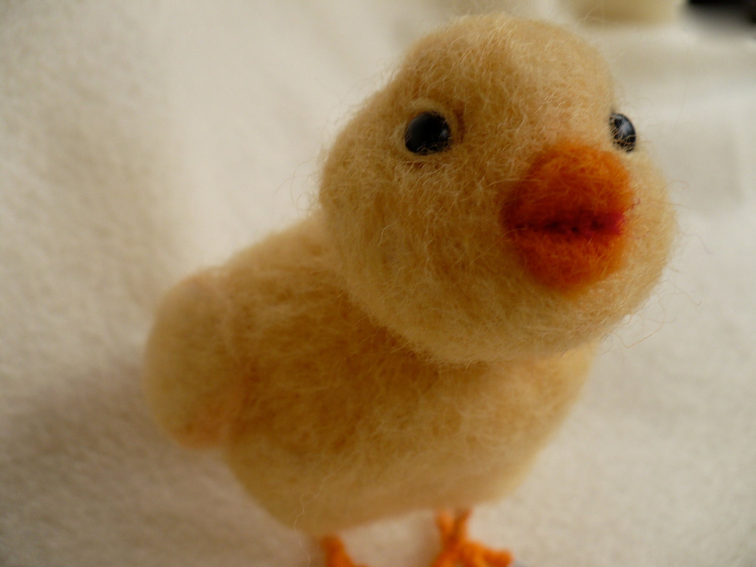 Needle felted Collectible Chick, Chicken, OOAK, - grannancan