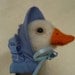 Needle Felted Jemima Puddle Duck, Beatrix Potter, OOAK