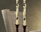 Piano Key Beeswax Candle