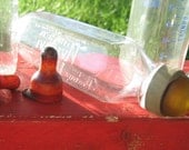 Baby Bottles Glass Instant Collection Vintage Set of 3 Great Condition