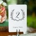 Sweet Vintage Wedding Table Number Signs 1-20 - White or Cream Stock