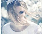 Swarovski Crystal Encrusted Silk Bridal Headband-1920s Rhinestone Charlize Theron-Spring Summer Vintage Wedding-Old Hollywood