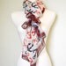 Anchors Nautical Scarf Shawl Wrap Lightweight Sailor Gift Idea Boating Fashion Accessory Stripes Cotton