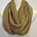 Super Long Chunky Knitted Infinity Circle Loop Winter Fall Scarf Black Taupe Tan Sage Green Women's Fashion Accessory