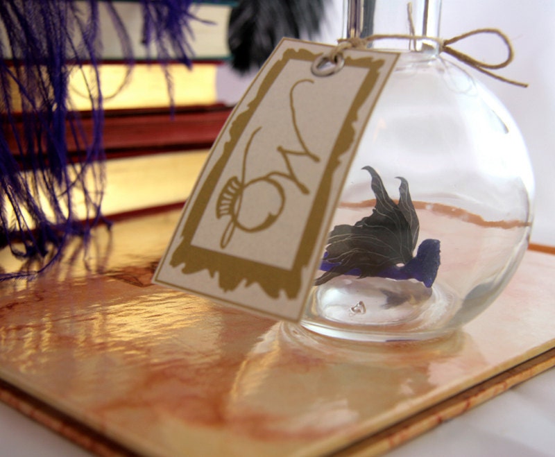 Nightshade Faerie - Fairy in a Bottle MADE TO ORDER