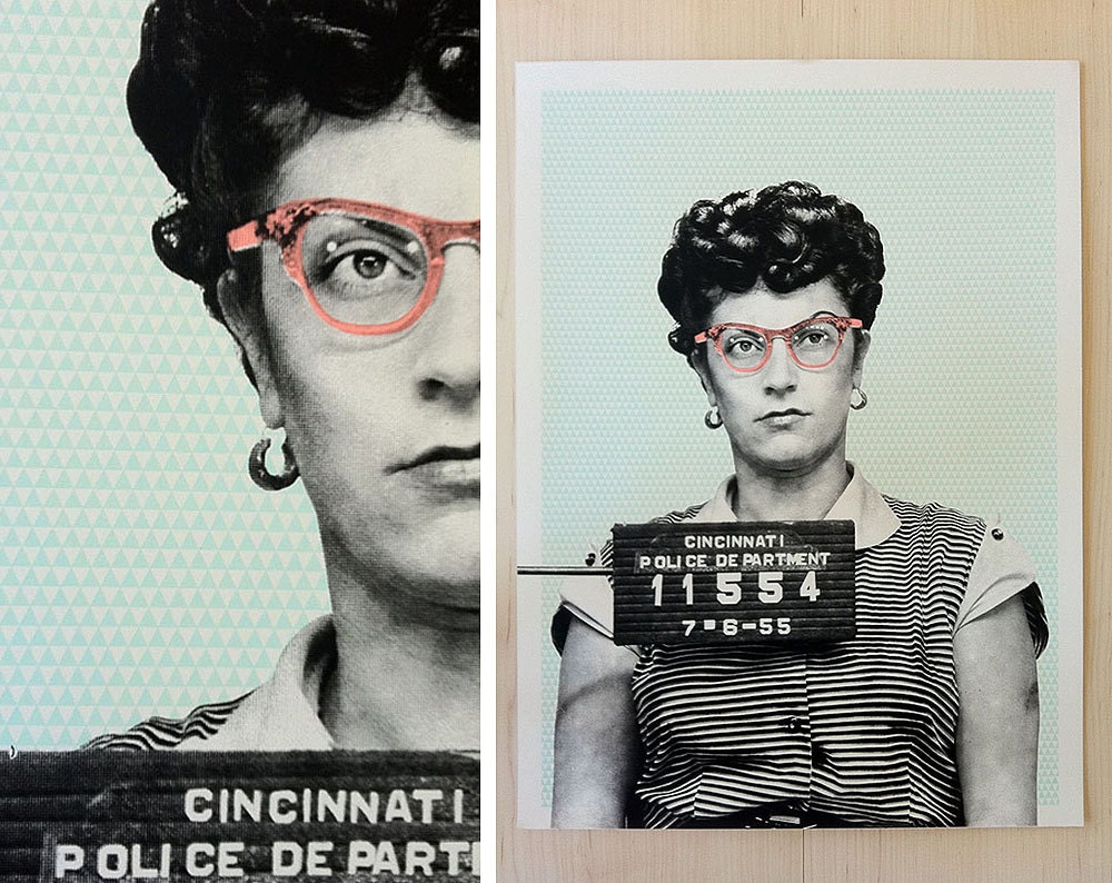 LIMITED EDITION COLOR Screen Print Mug Shot Poster