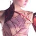 Evening dress "Silk Leaves "