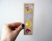 Game of Thrones Inspired - Sigils Lion DireWolf Dragon Stag - Laminated Bookmark