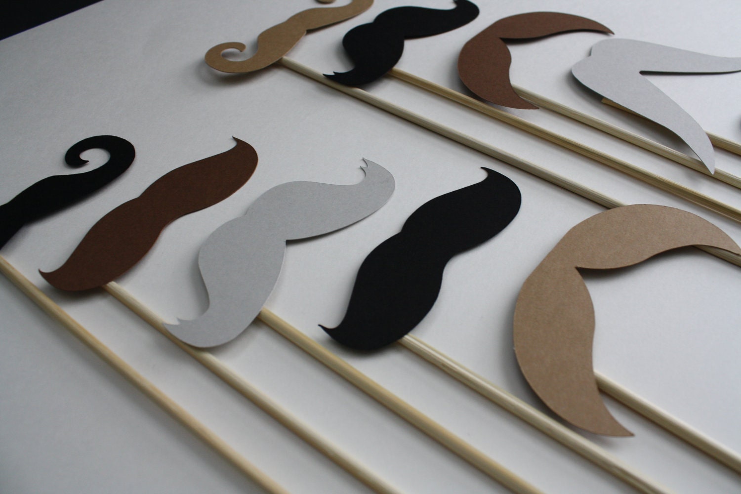 Mustache. Party Props. Photo Booth Props. Wedding Photo Props. Photo Props. Props on a Stick. Mustache on a Stick - The All Stache Pack