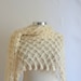 Shawl ,Ivory,white,seasonal , color ,cowl ,collar ,necklace ,handmade, crochet,bolero,warm,wrap,handmade,gift,woman,girl,wedding,bride,