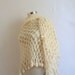 Shawl ,Ivory,white,seasonal , color ,cowl ,collar ,necklace ,handmade, crochet,bolero,warm,wrap,handmade,gift,woman,girl,wedding,bride,