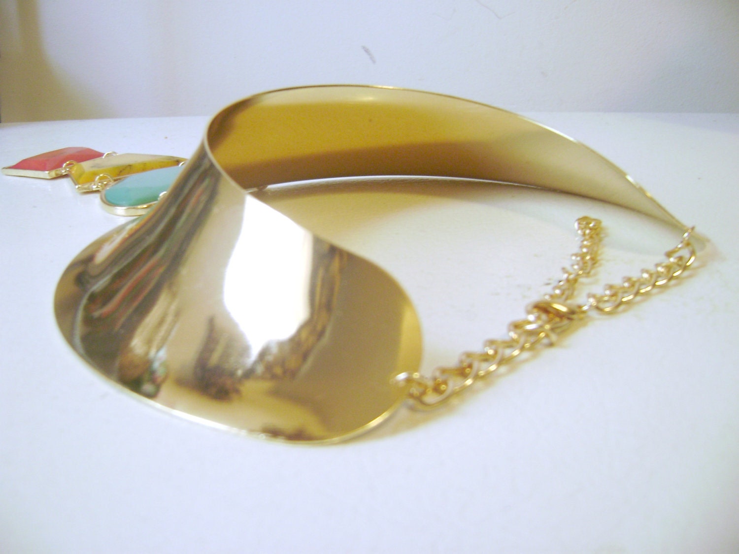 Free Shipping: Long Tribal Necklace, Ethnic Necklace, Funky Necklace, bold necklace, oversize necklace, chocker necklace,