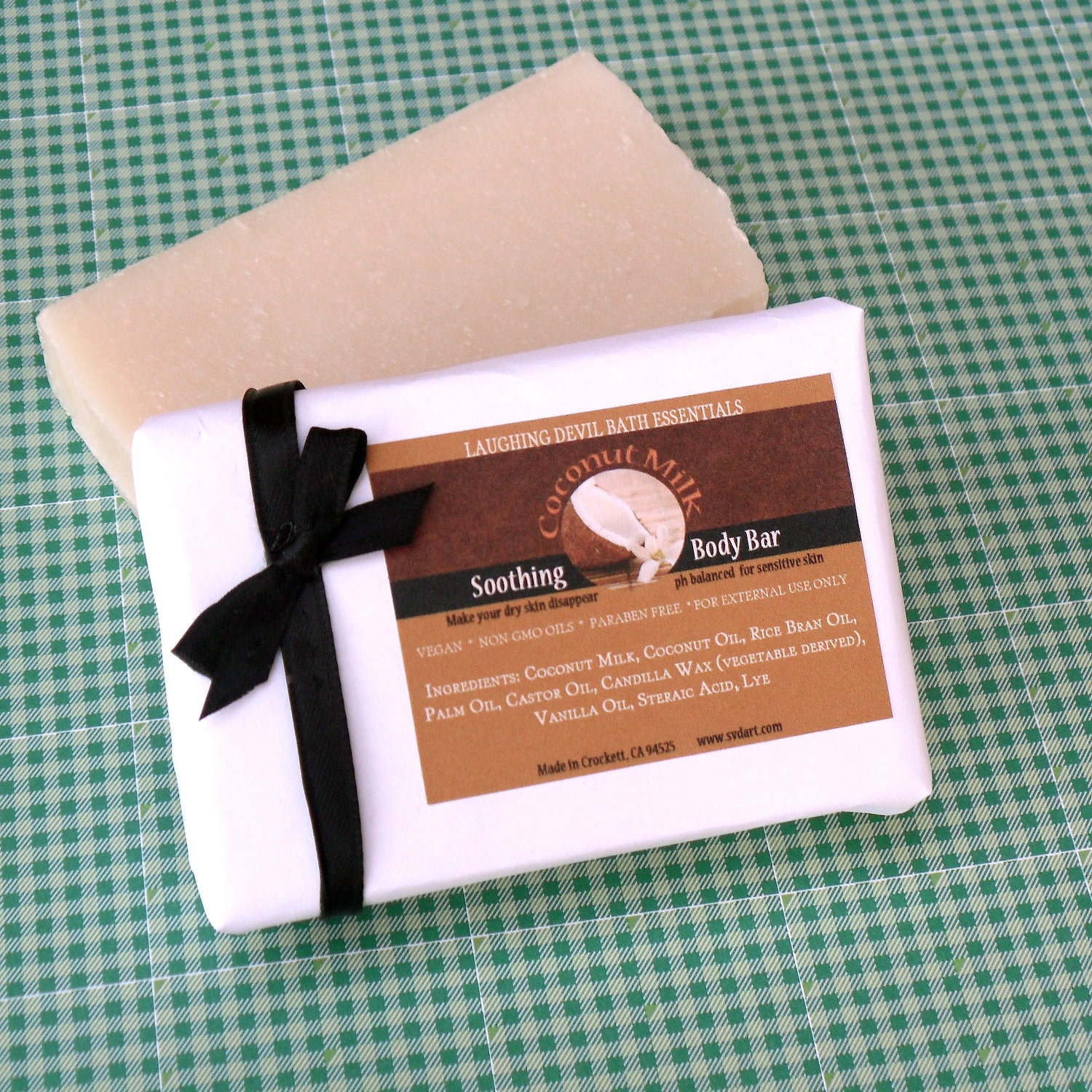 Handmade Coconut Milk Soap, Great for dry skin. Vegan Friendly and Non- GMO