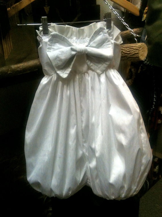 Handmade Romper/ Bloomers with Mustard Linen and White Cotton Hand Sewn/Striped Fabric
