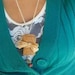 Wine cork charm necklace