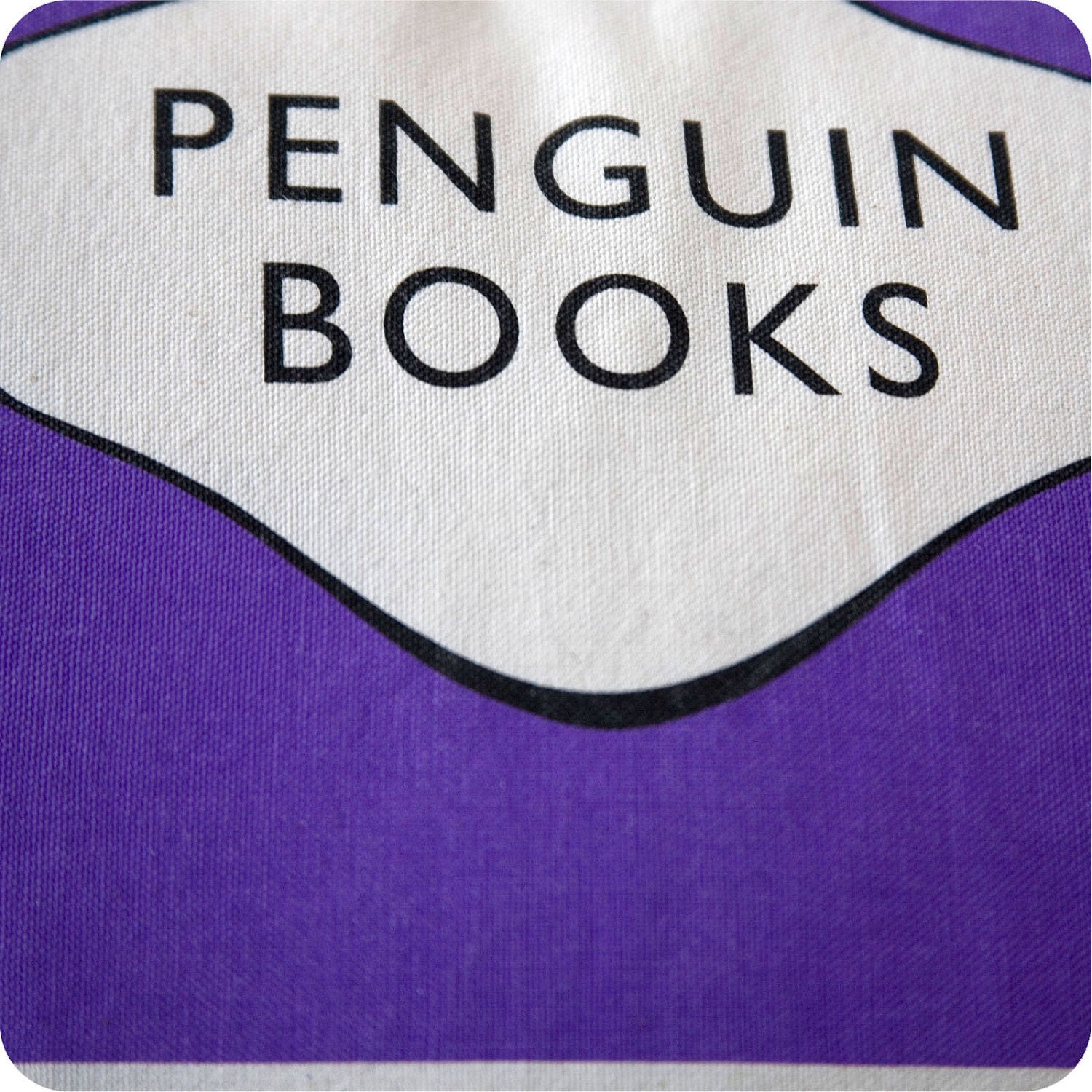 PENGUIN CLASSICS Vintage Cushion Virginia Woolf Room Of One's Own Purple Graphic Print Cover