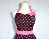 Pink dot in black Apron