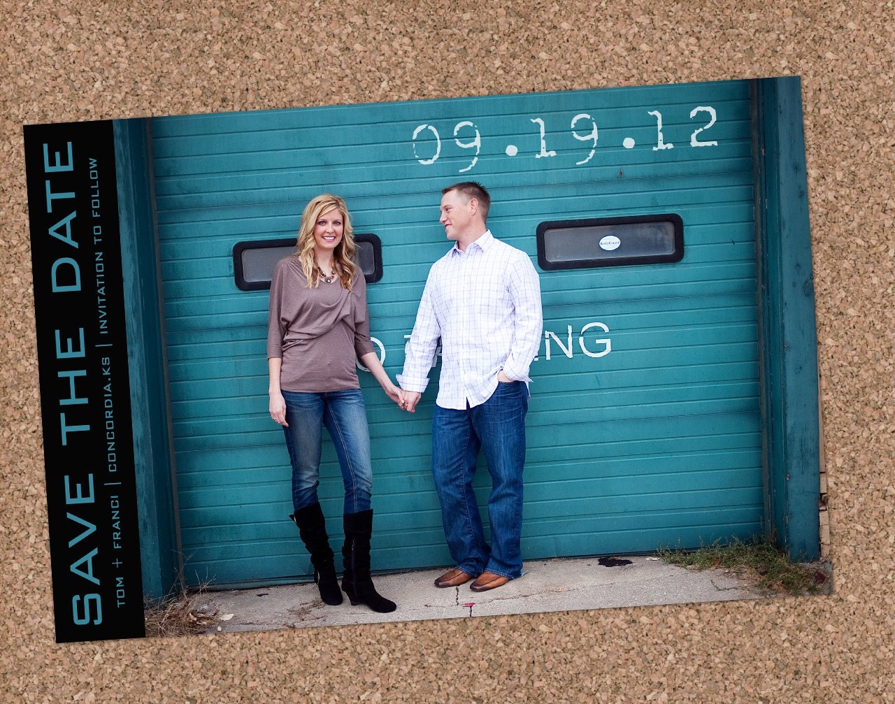Save the Date - Modern Engagement Announcement (DIGITAL FILE)